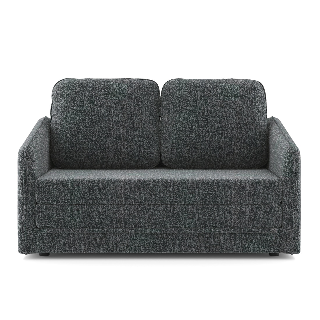 Kobi 2 Seater Fold Out Sofa Cum Bed in Charcoal Haze Colour