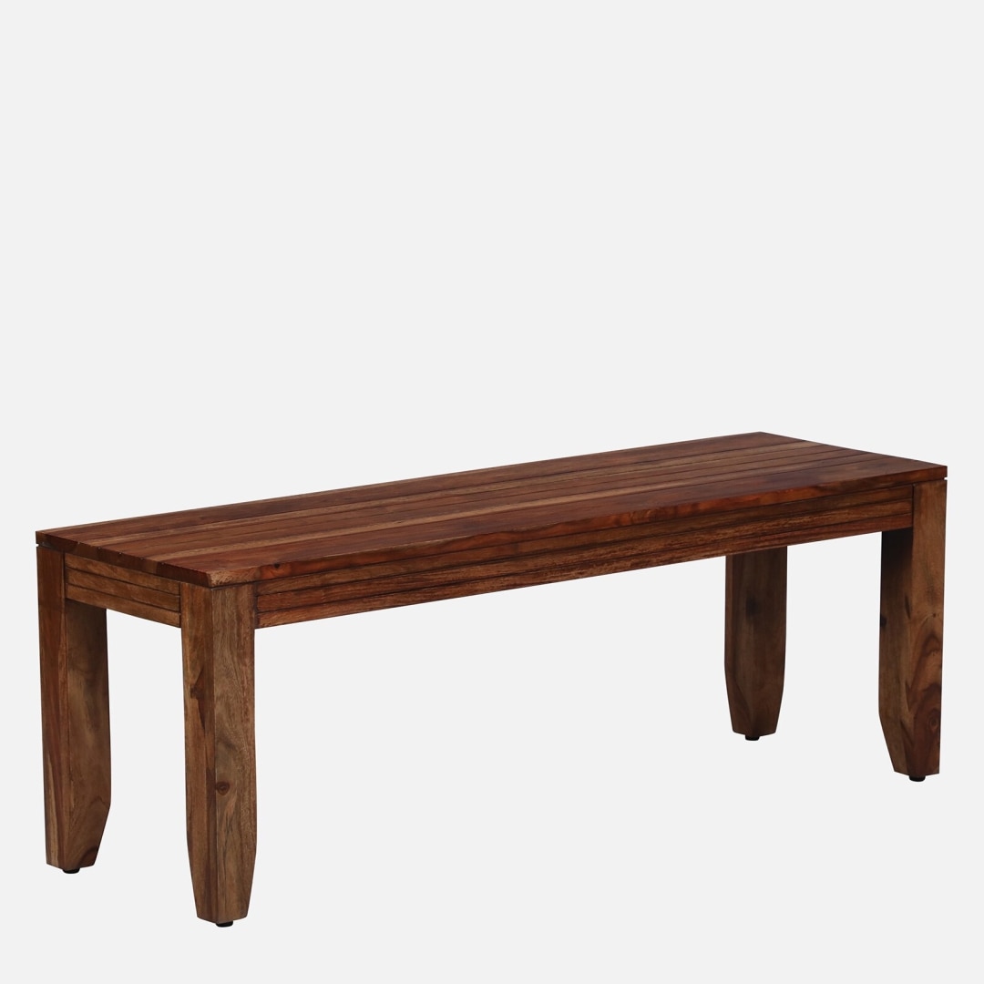Anitz Solid Wood Bench in Honey Finish
