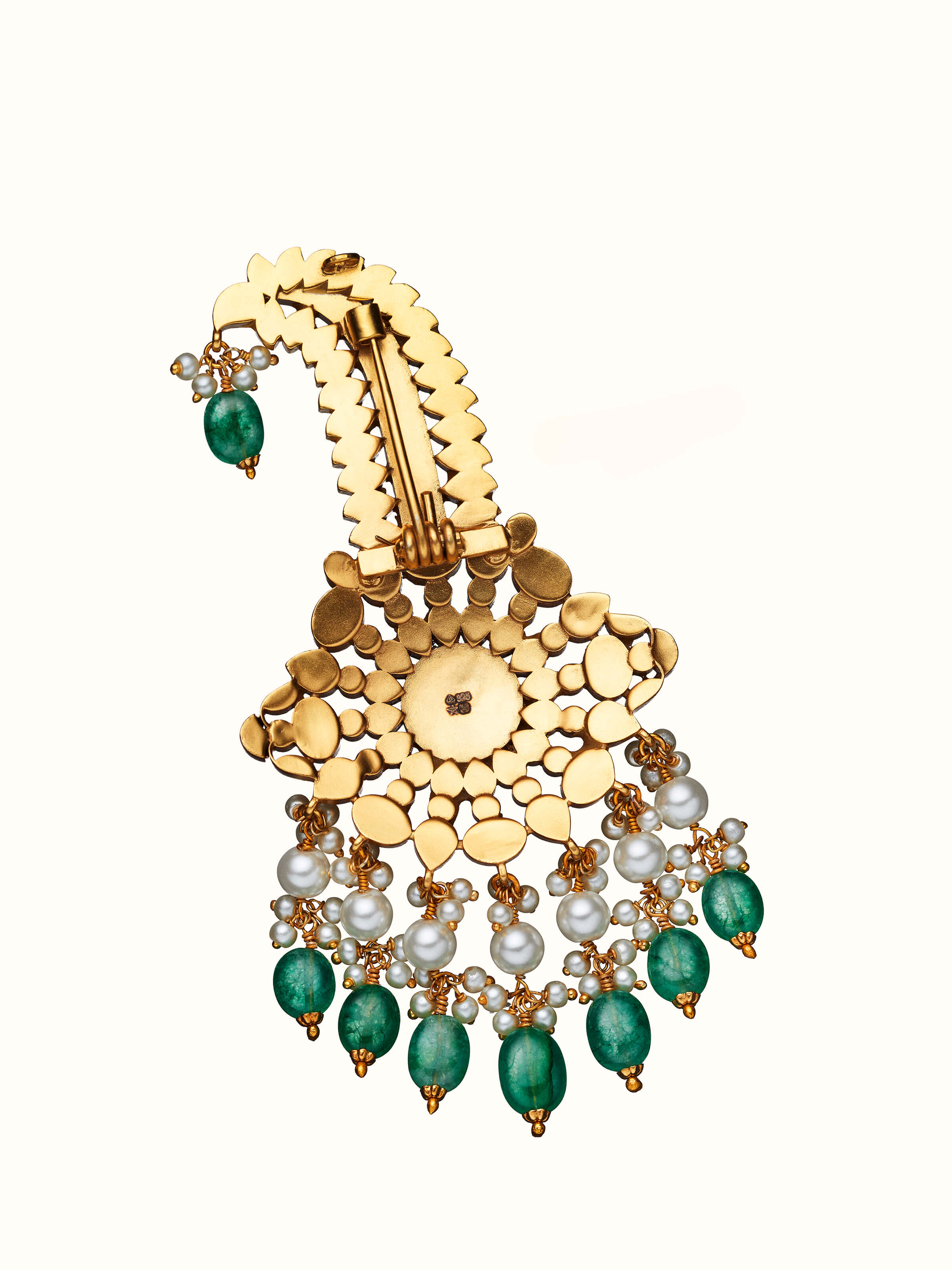 Silver Smithing Yellow Gold Brooch Pin