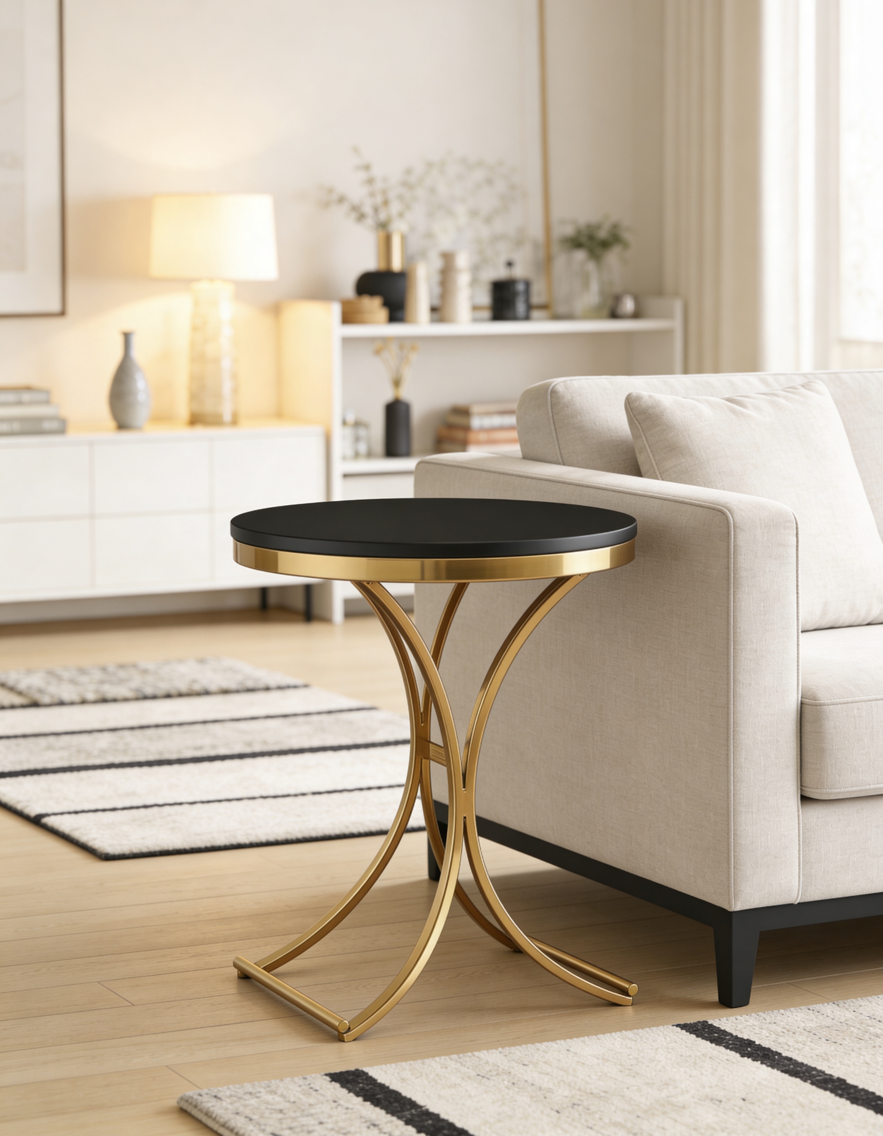 Urban Edge End Table Gold - Handicrafts Town