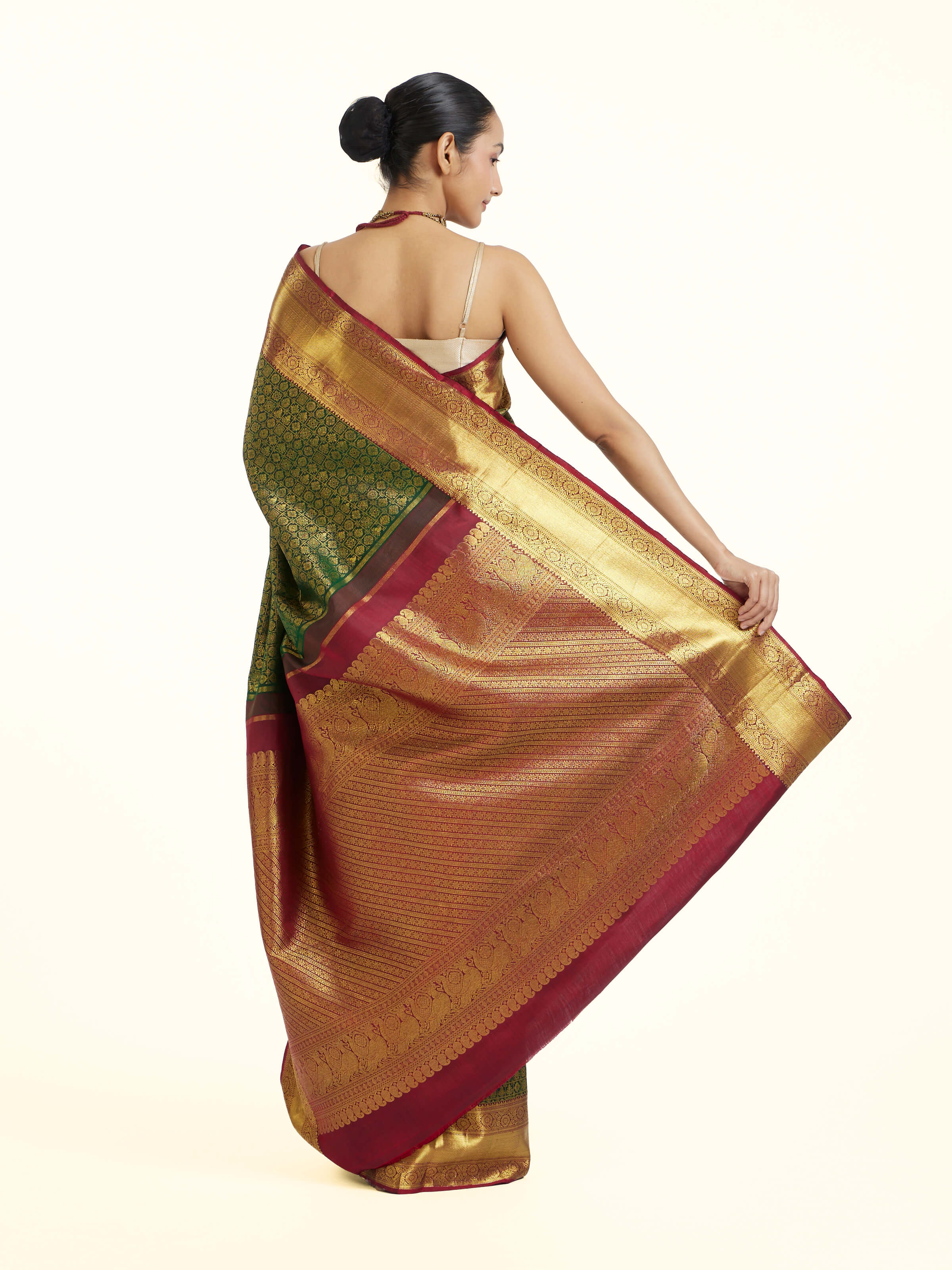 Green Kancheepuram Silk Zari Saree