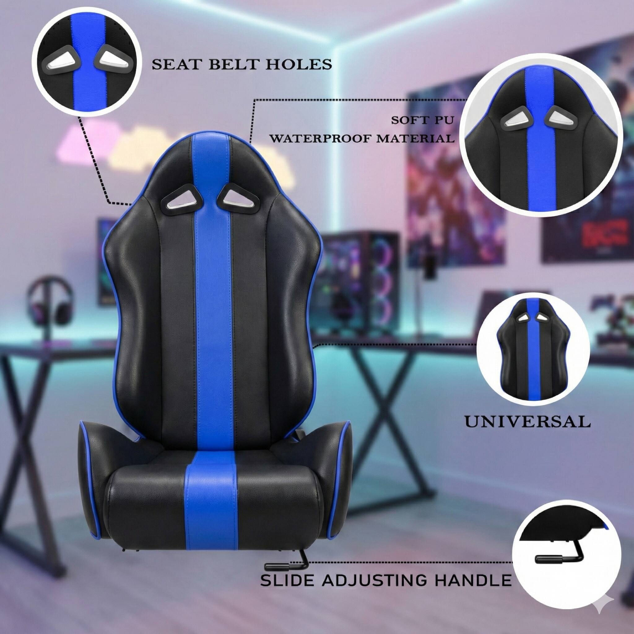 ASE Gaming Apex Series Simulator Seat (Blue) - Ase Gaming