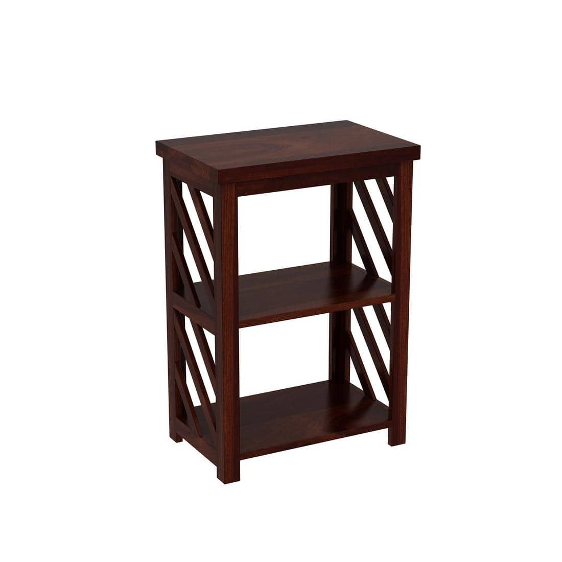 Lala XL Solid Wood Bookshelf in Walnut Finish