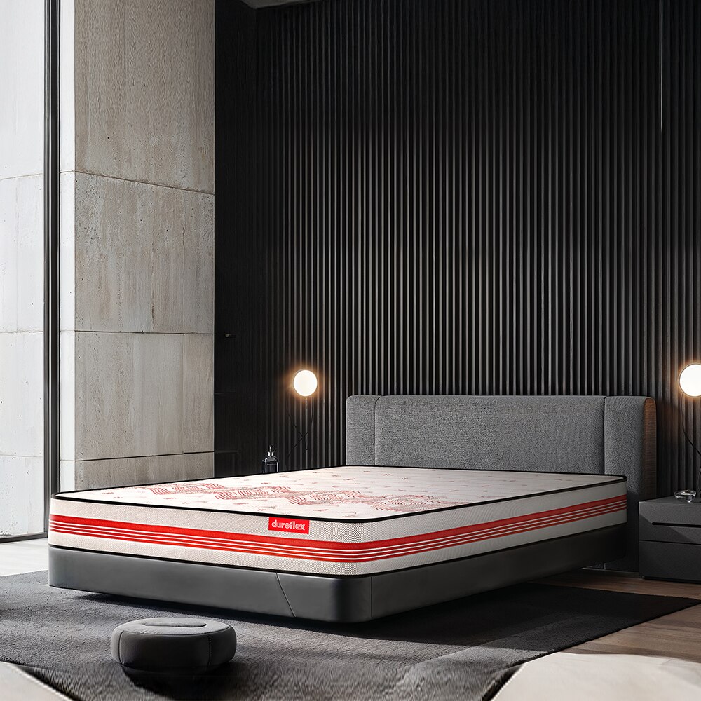 Boltt 3 Zoned NRG Layer Medium Firm Bonnell Spring Mattress with Extra Air Circulation and Coolness (78 x 72 in, 7 Inches) - Duroflex