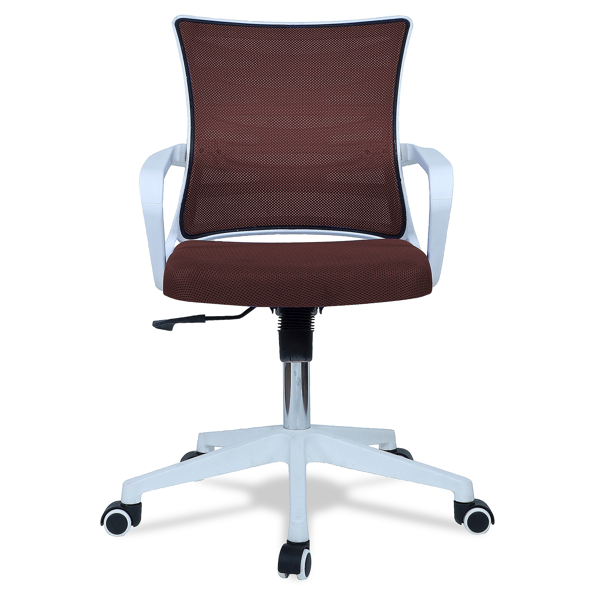 Iinea Mid Back Ergonomic Chair in Brown Colour