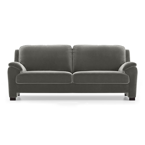 Farina Luxe 3 Seater Fabric Sofa in Ash Grey Velvet Colour