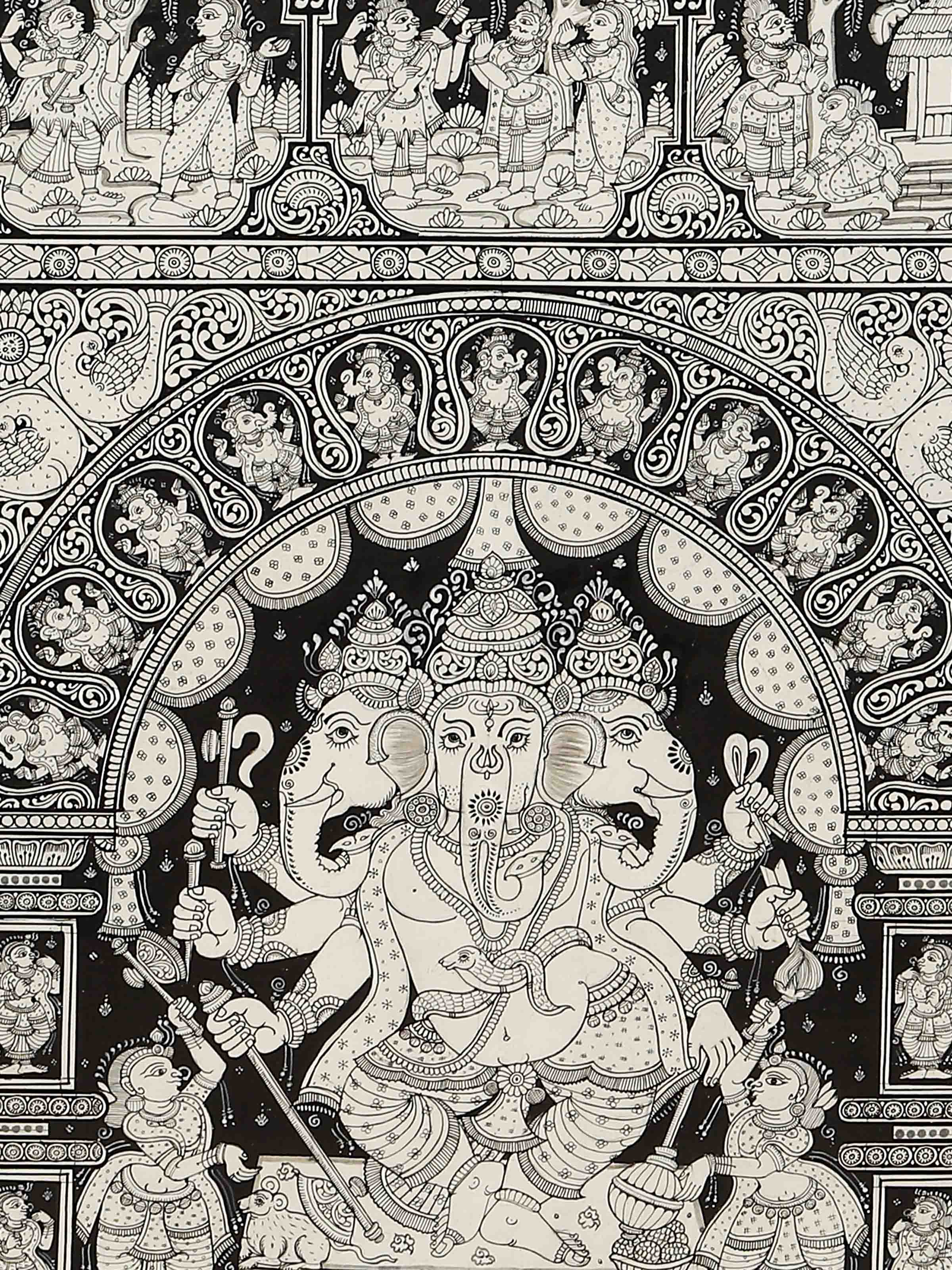 Ganesha Story Patachitra Painting