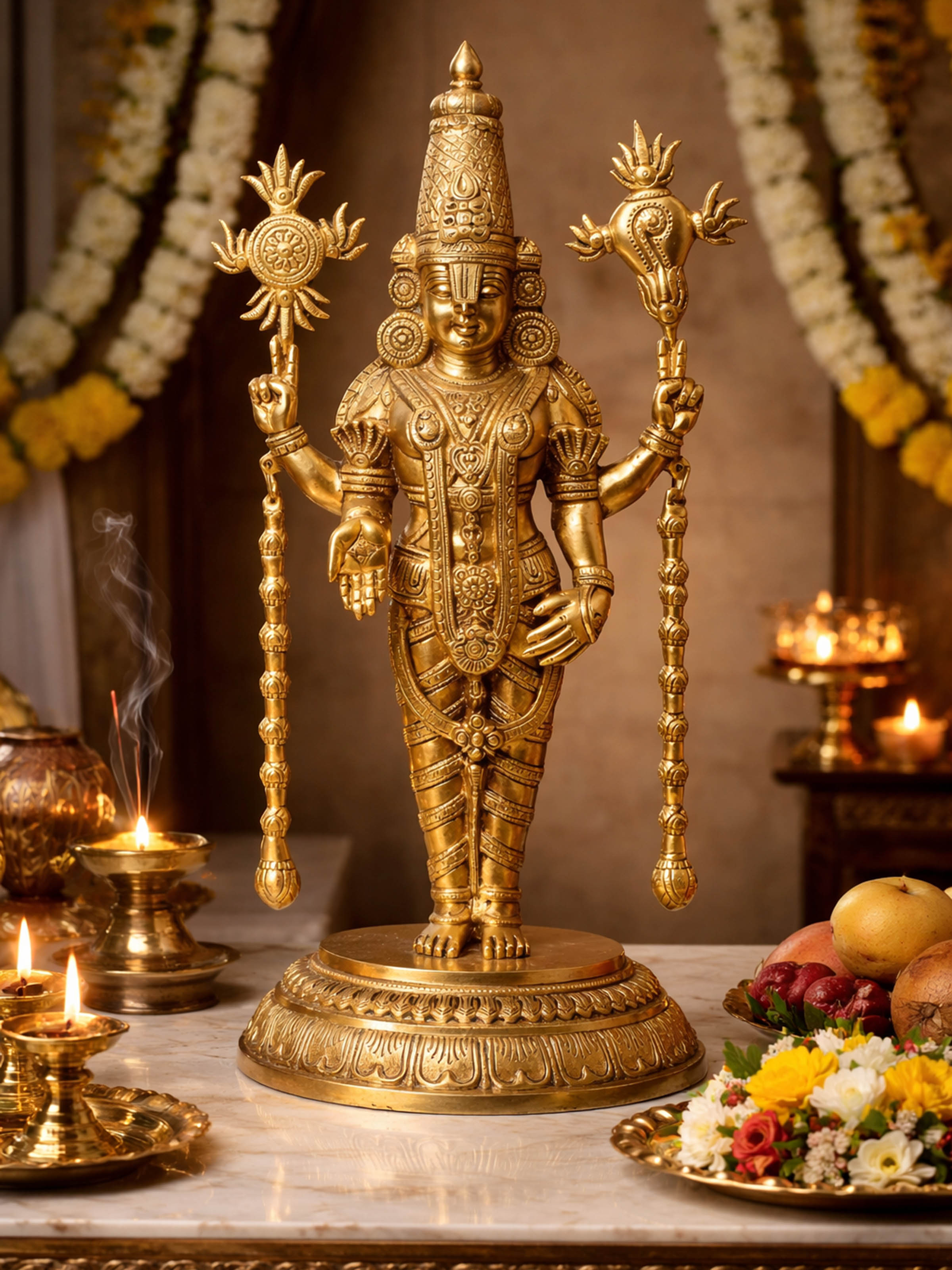 Brass Balaji Standing Idol