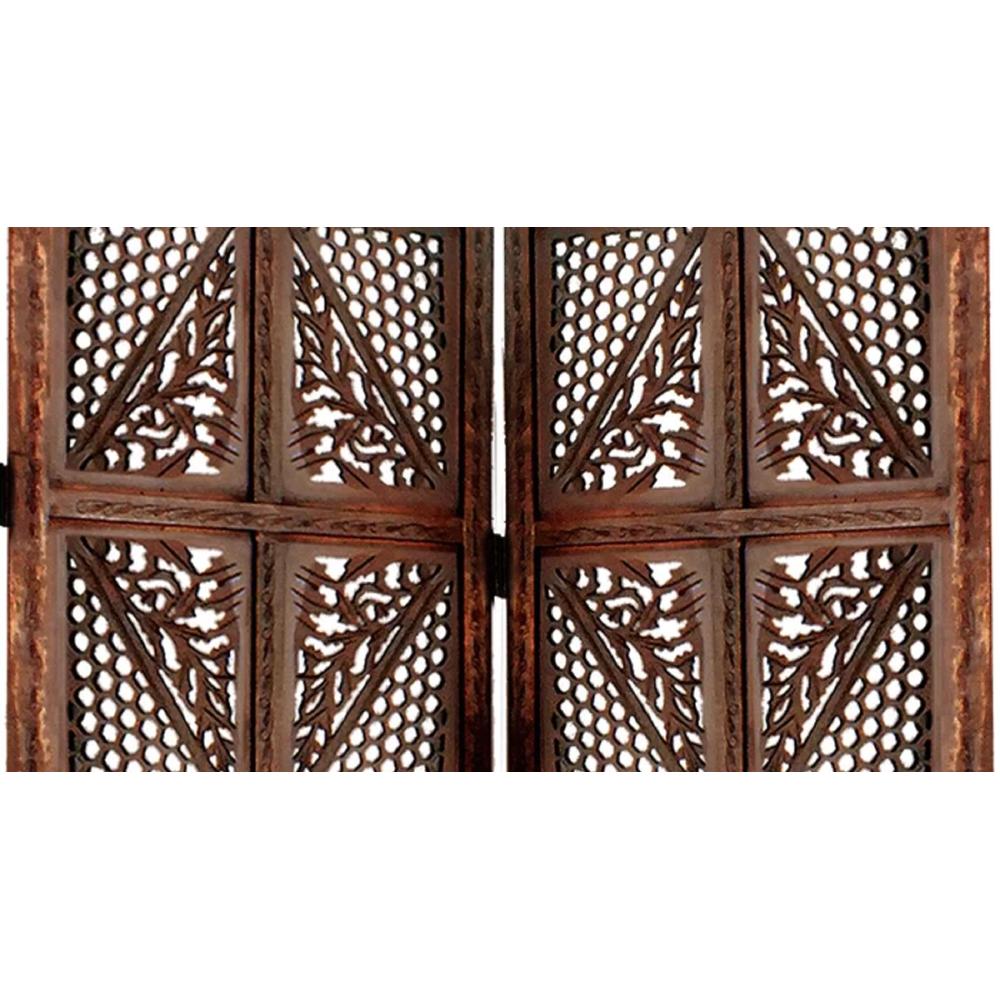 Nurit Solid Wood 4 Panel Room Divider