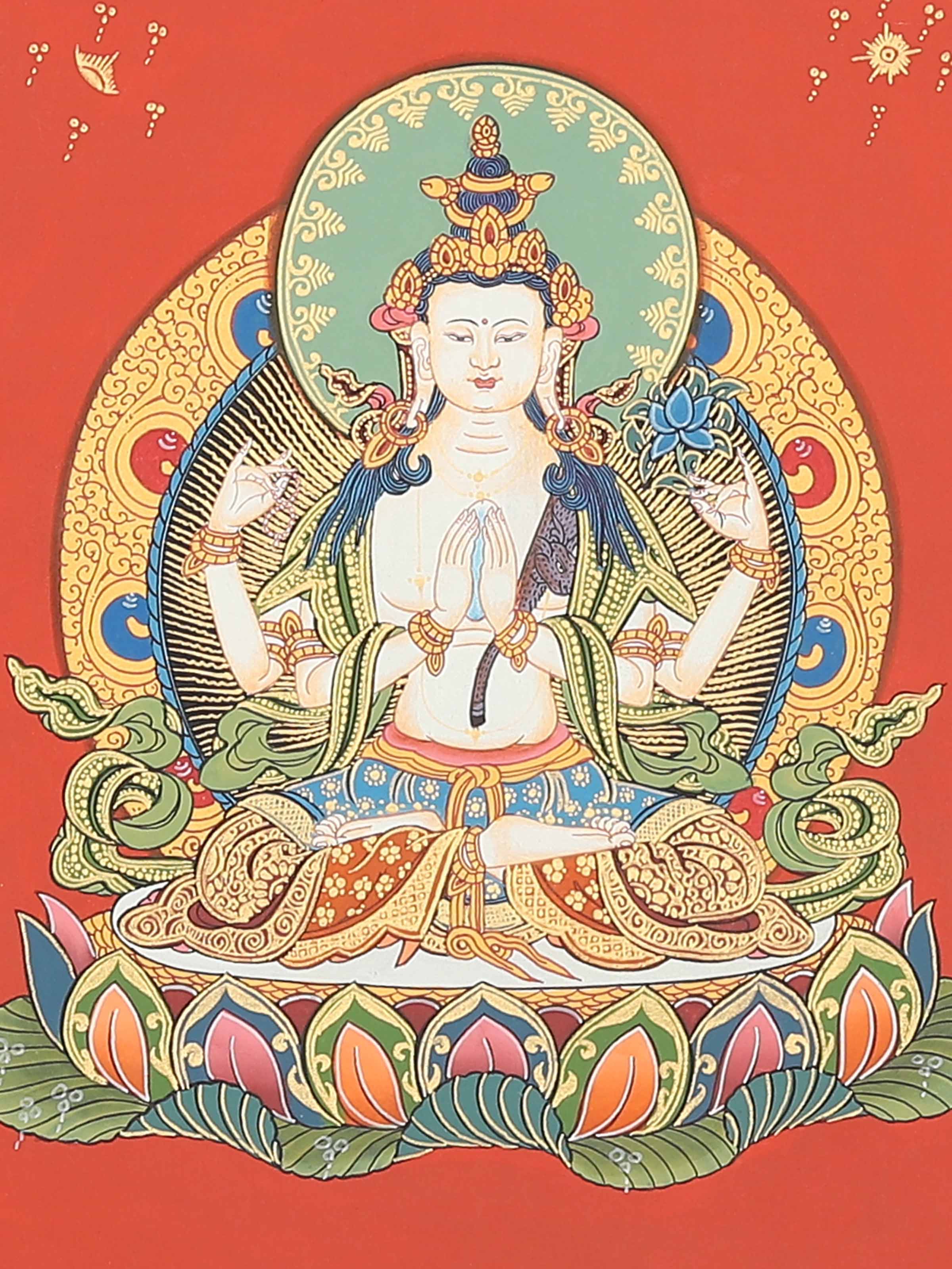 Compassion Buddha Thangka Painting