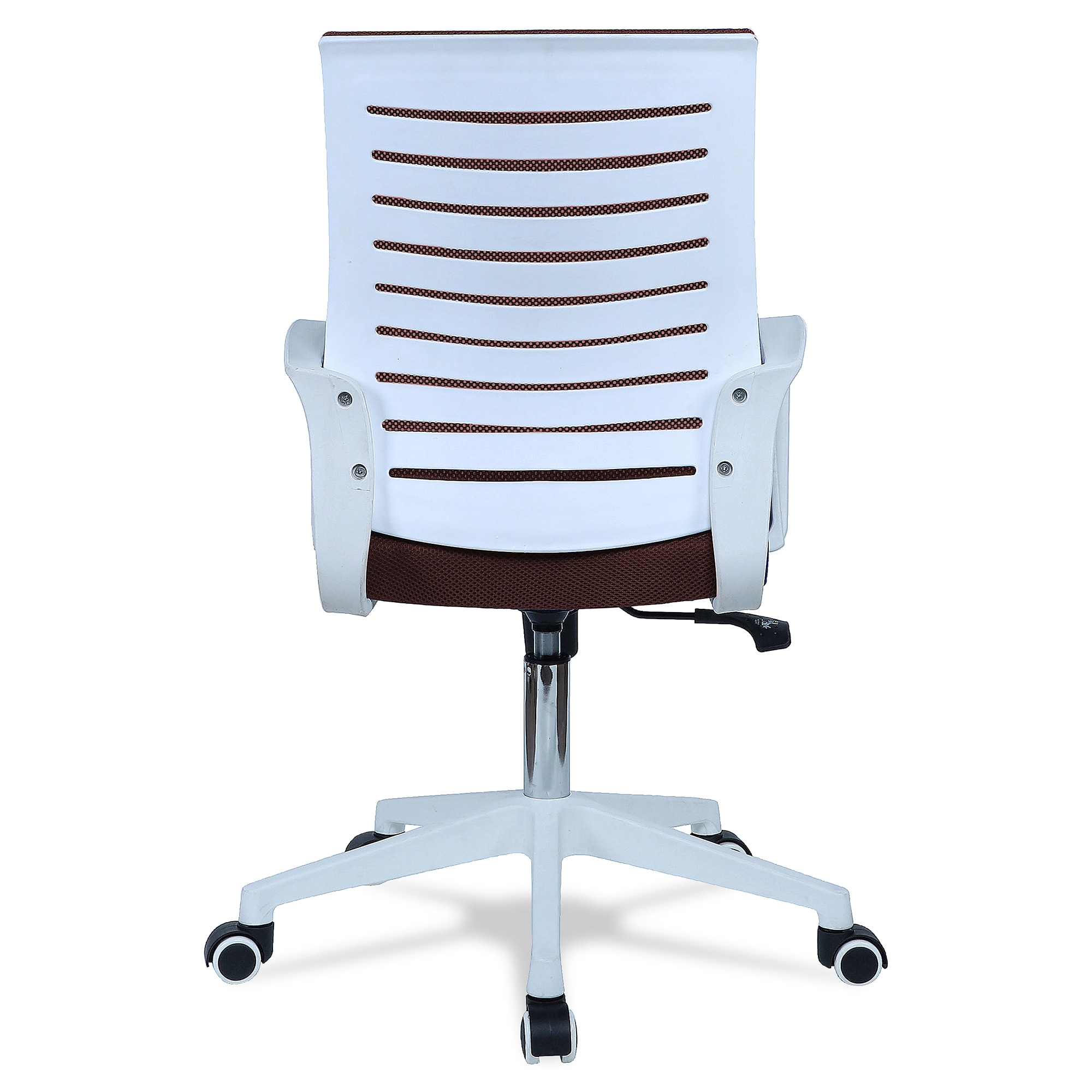Mmarveal Mid Back Ergonomic Chair in Brown Colour