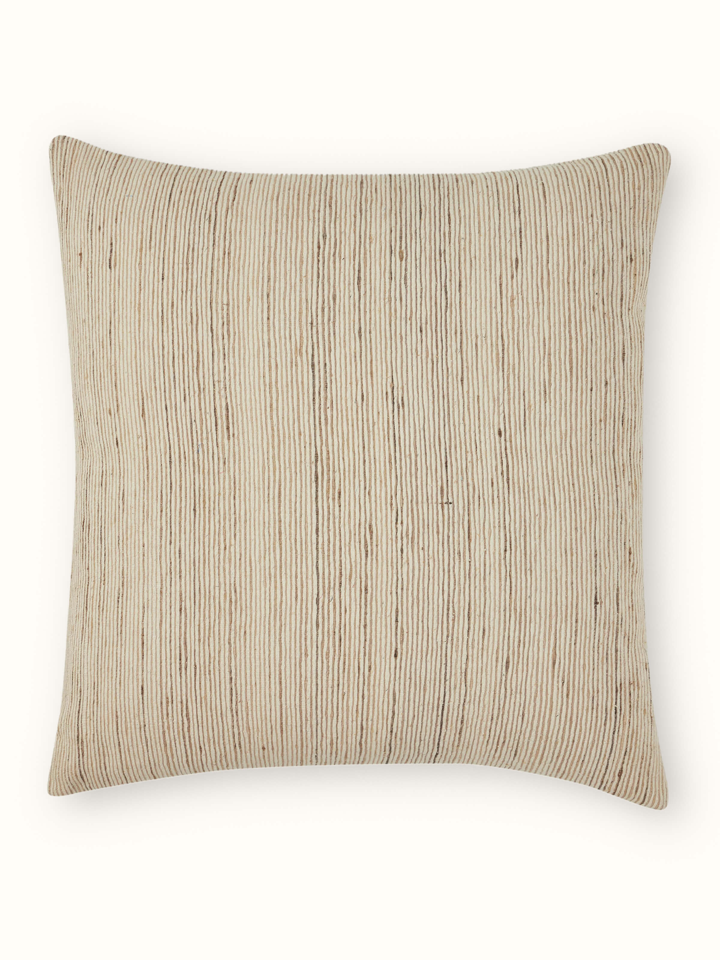 Ujjwal Light Brown Silk Bhagalpur Handloom Cushion Cover