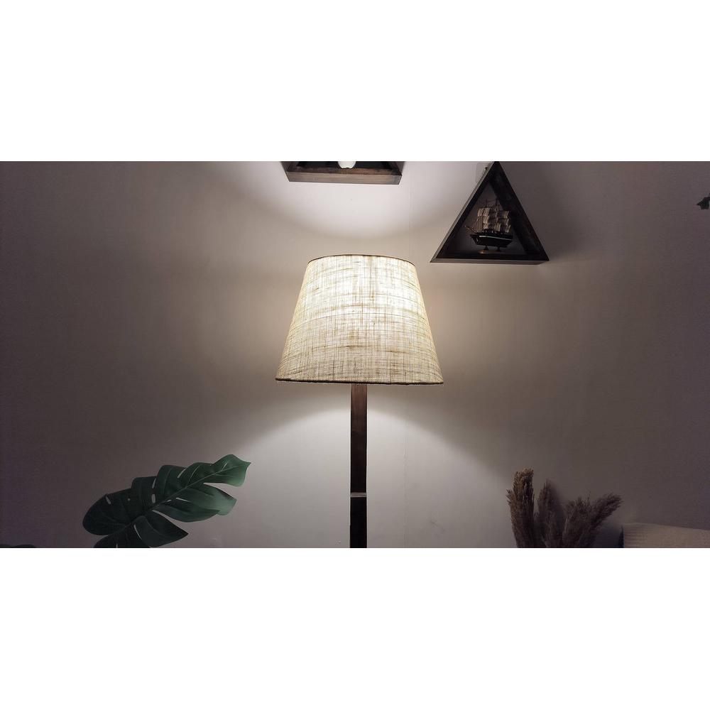 Skyline Beige Jute Floor Lamp with Beige Jute Base