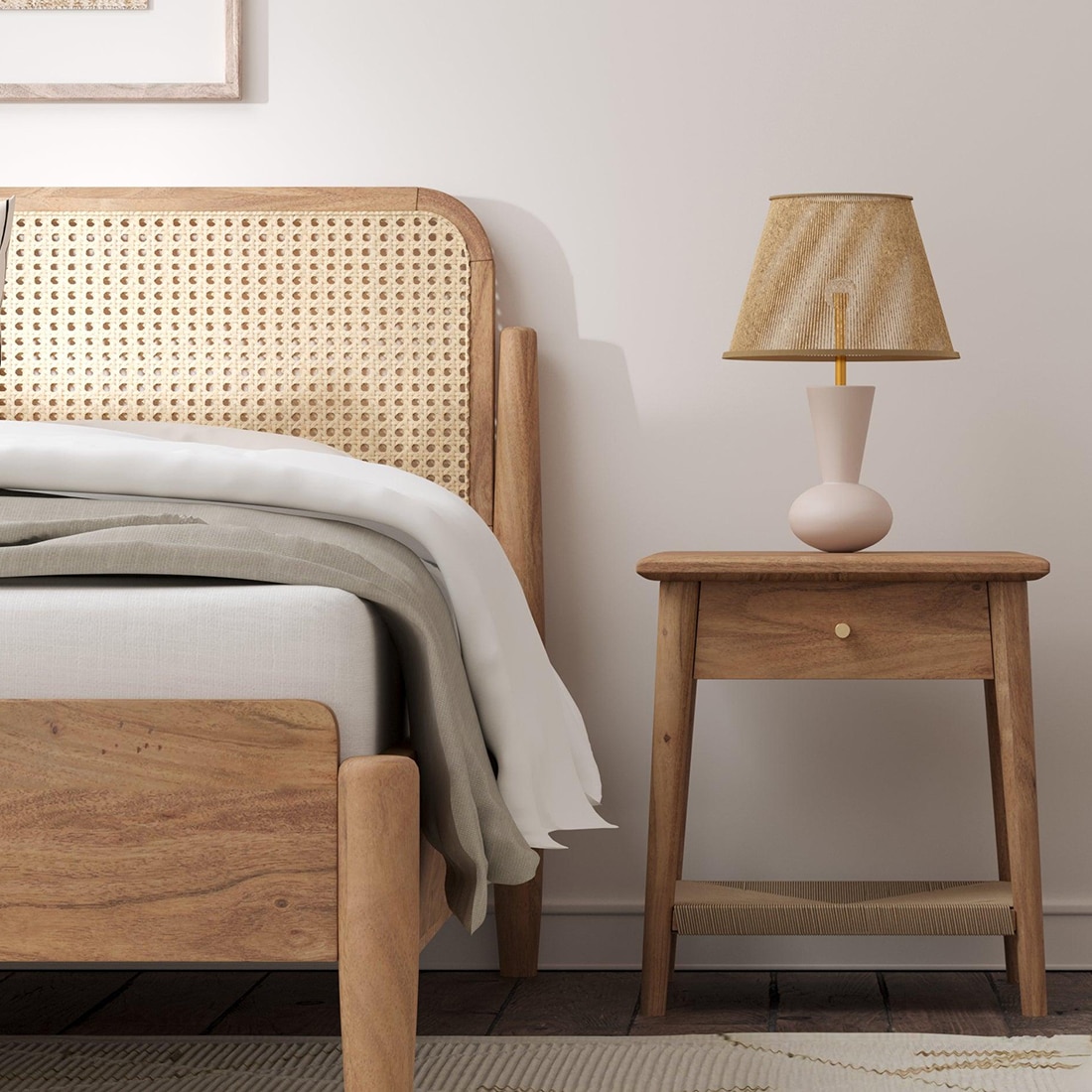 Meadow Bedside Table in Natural Finish