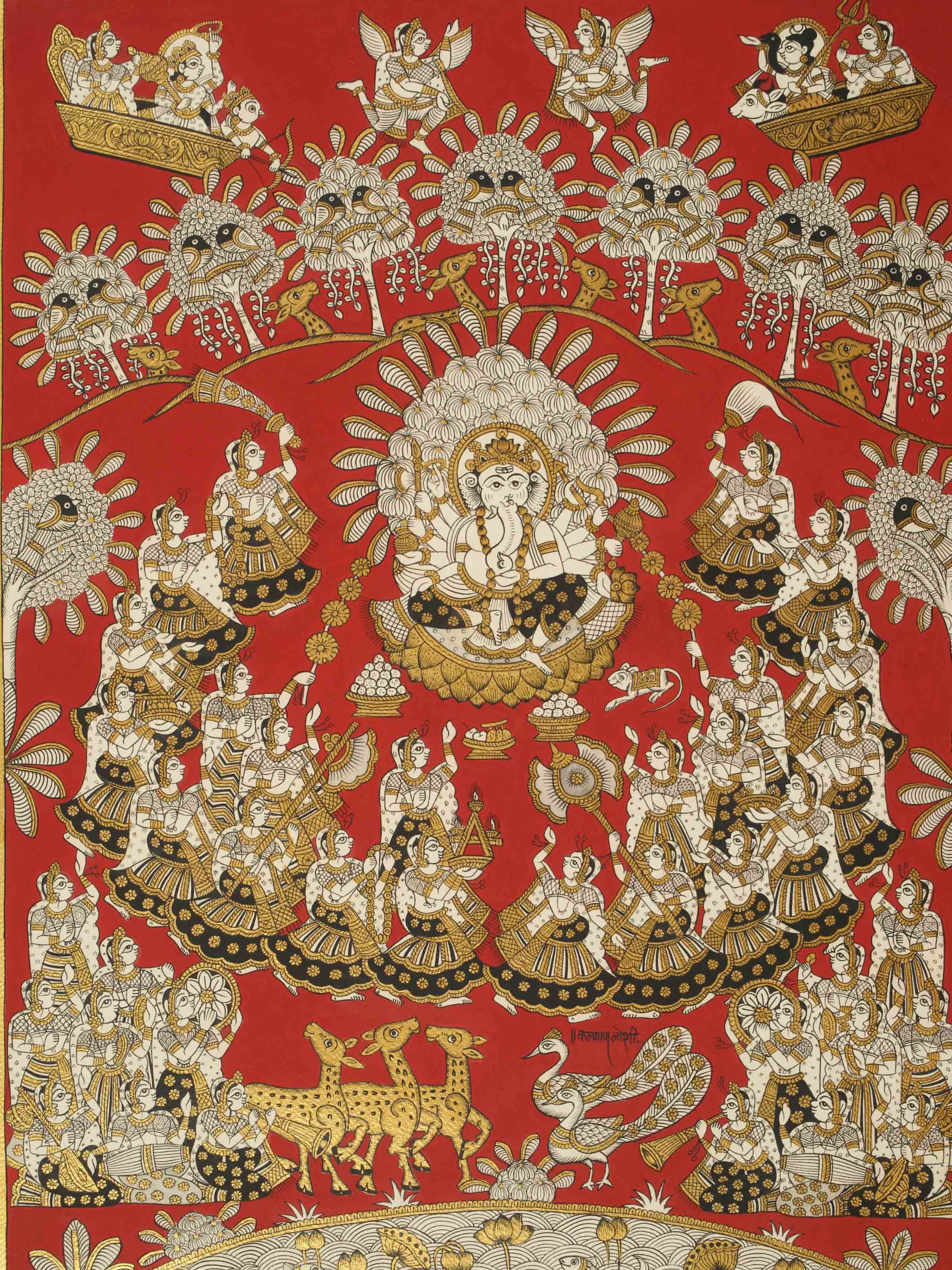 Ganesh Vandana Phad Painting
