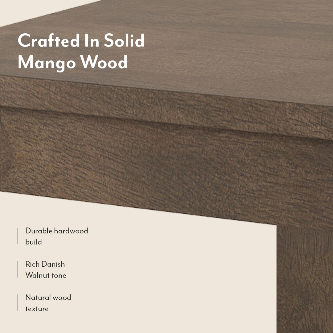 Atlas Solid Wood 6 Seater Dining Table With Reed Dining Chairs Set