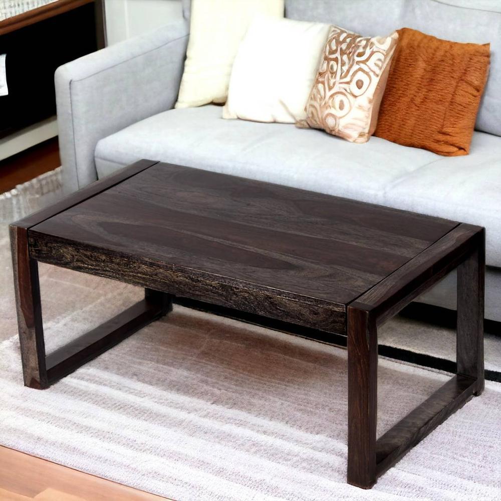 Hamstreet Sheesham Wood Coffee Table In Mahogany Finish