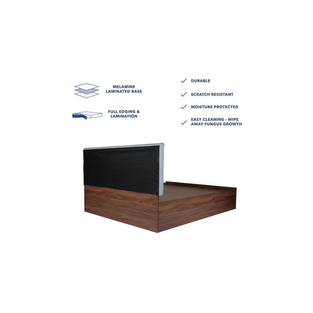 Samadhi Bed With Premium Leatherette Fabric And Box Storage Queen Bed