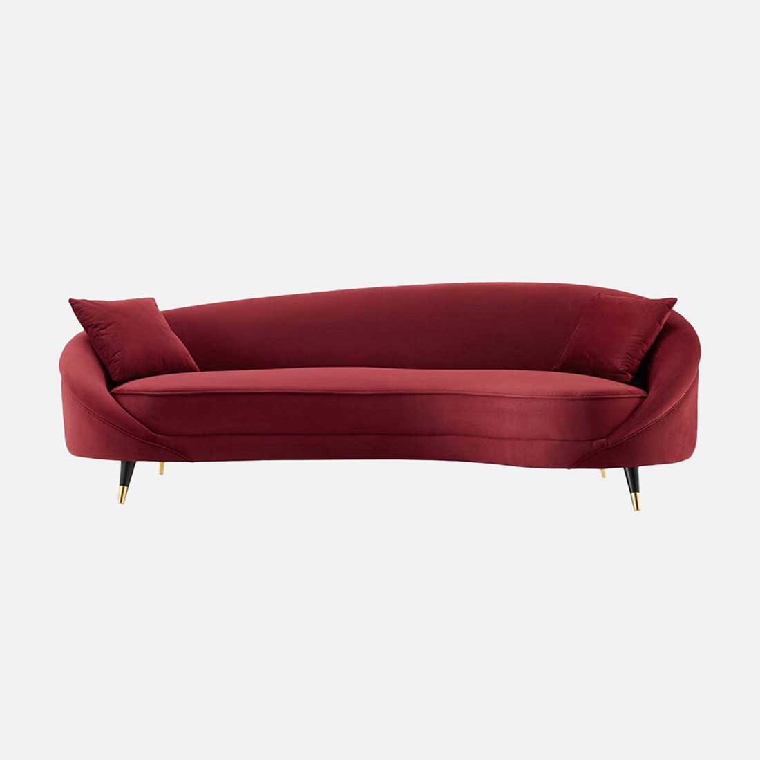 Corpen Fabric Sofa (Maroon) - Home Lifestylez