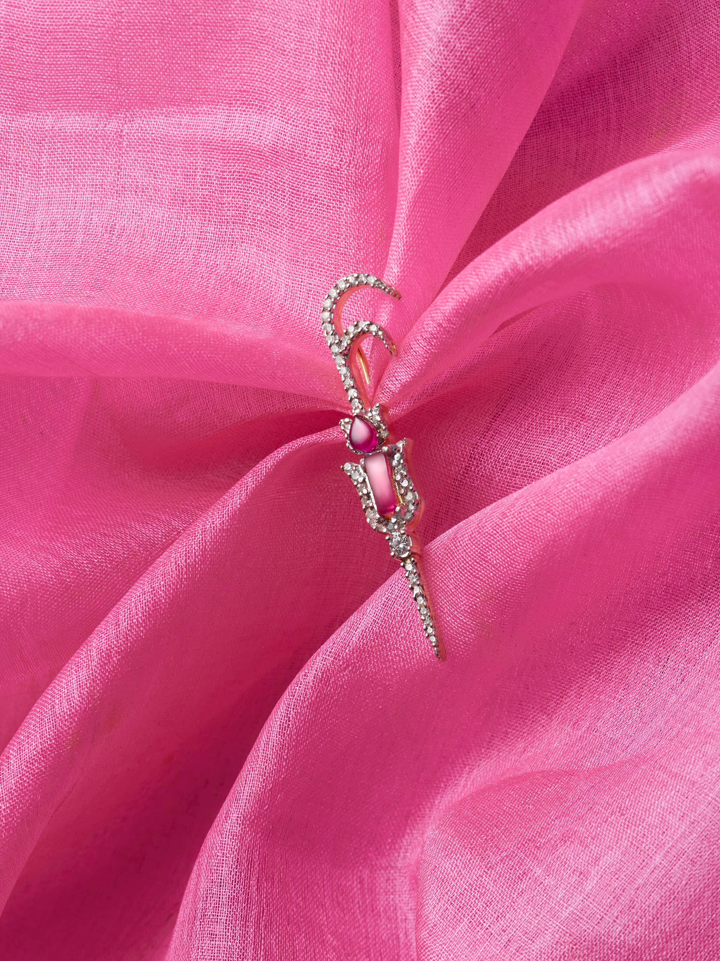 Silver Smithing Yellow Gold Brooch Pin