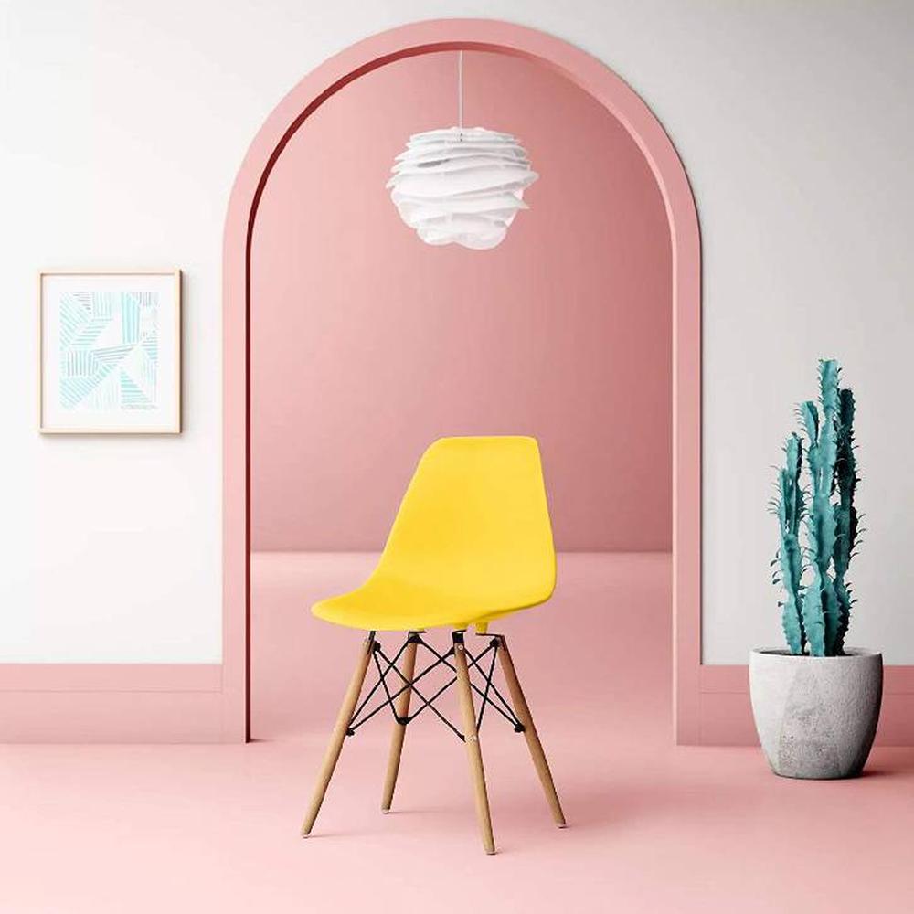 Happiness is Complimentary  Dining Chair-yellow