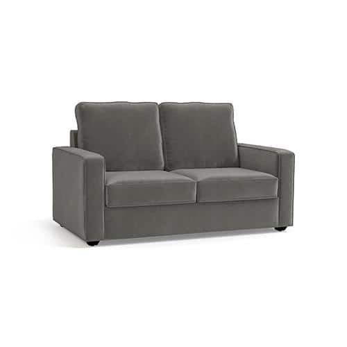 Apollo Compact Sofa Set (Colour : Ash Grey Velvet, Cushion : Hard, Back Type : High Back, Seater : 3+2+1)