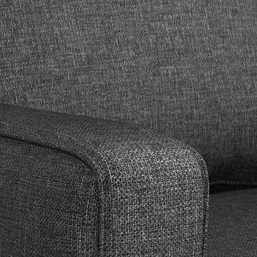 Apollo Compact Sofa (Colour : Steel, Cushion : Hard, Back Type : High Back, Seating Capacity : Left Aligned 2 Seater + Left Aligned Chaise)