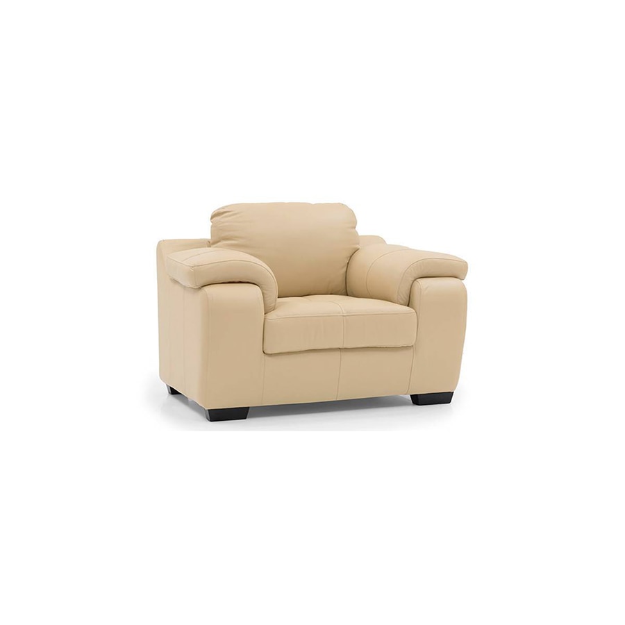 Trissino 1 Seater Leather Sofa in Cream Colour