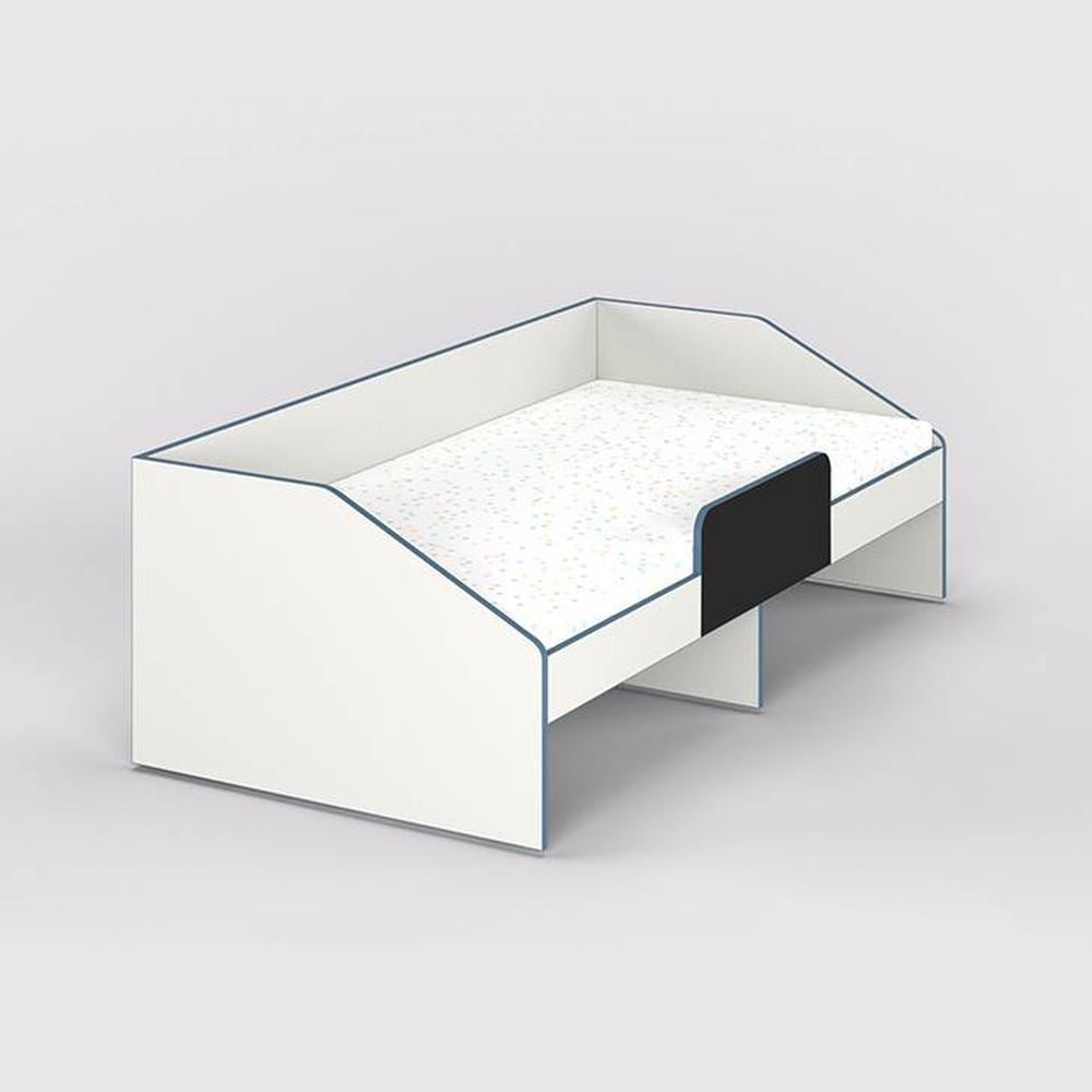 Hangout Engineered Wood Non Storage Bed in White Colour