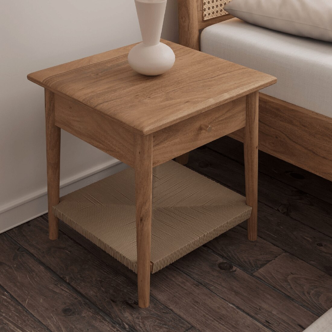 Meadow Bedside Table in Natural Finish