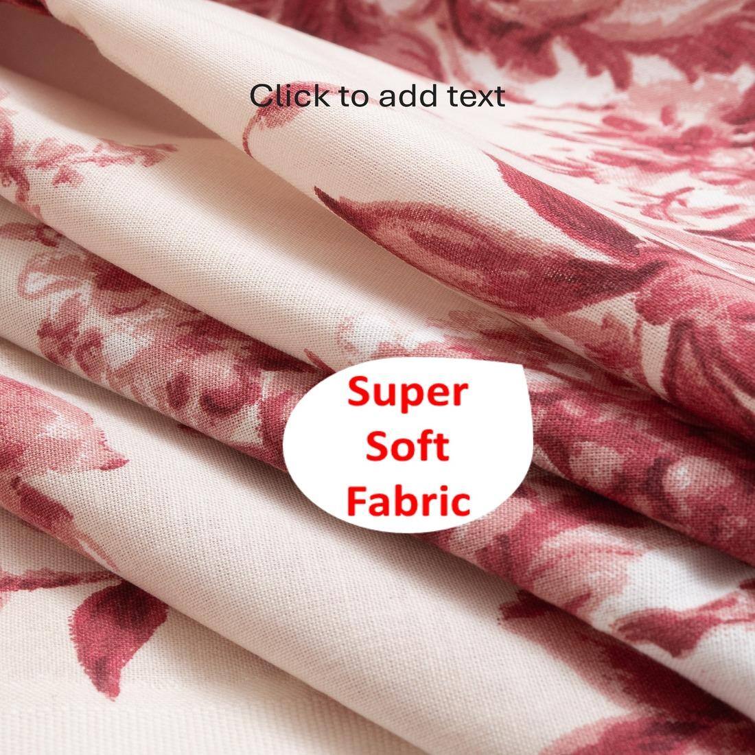 Threads Silky Touch Premium Super King Size Flat Bedsheet 275 x 275 cms