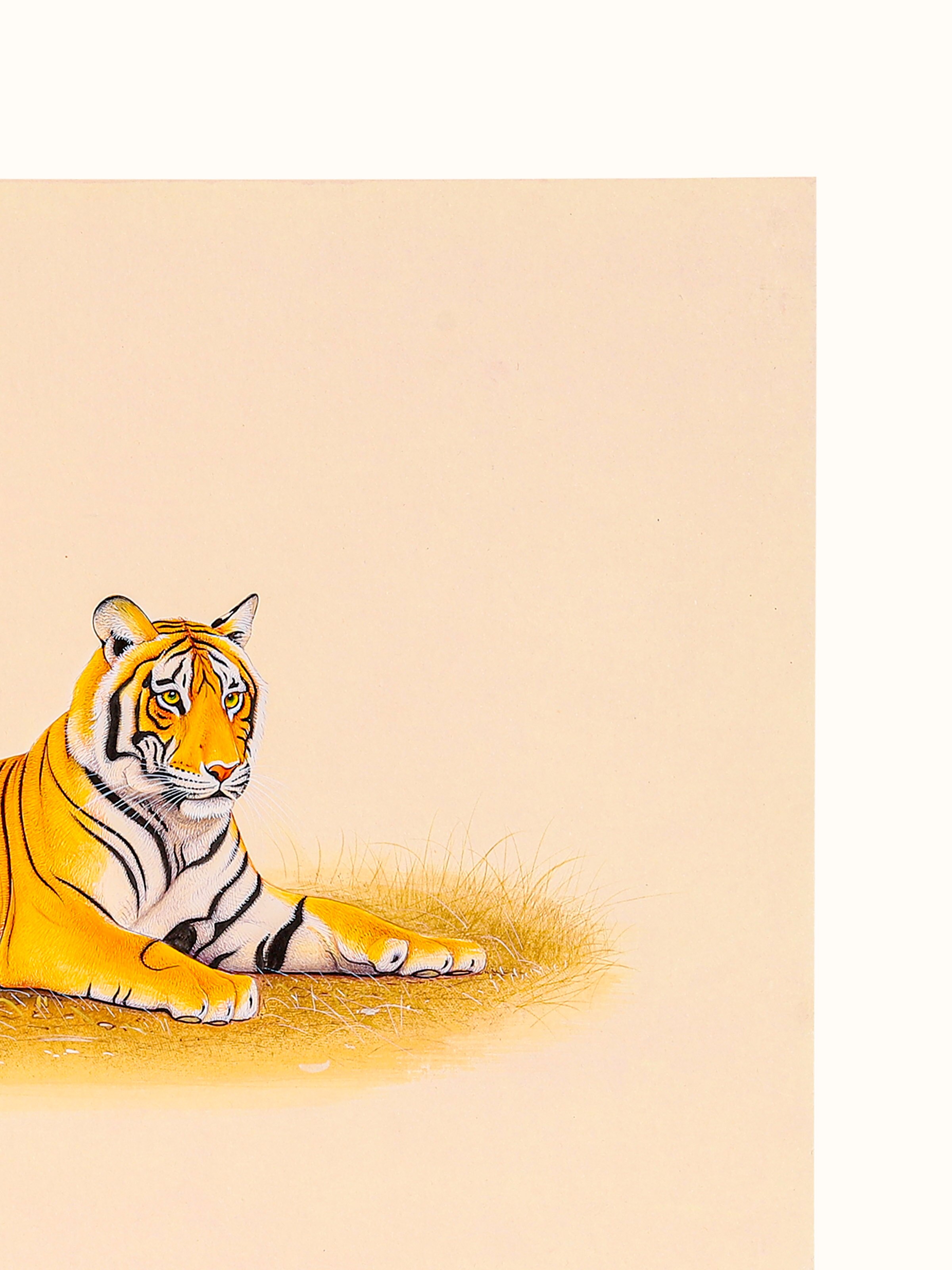 Tiger Miniature Painting