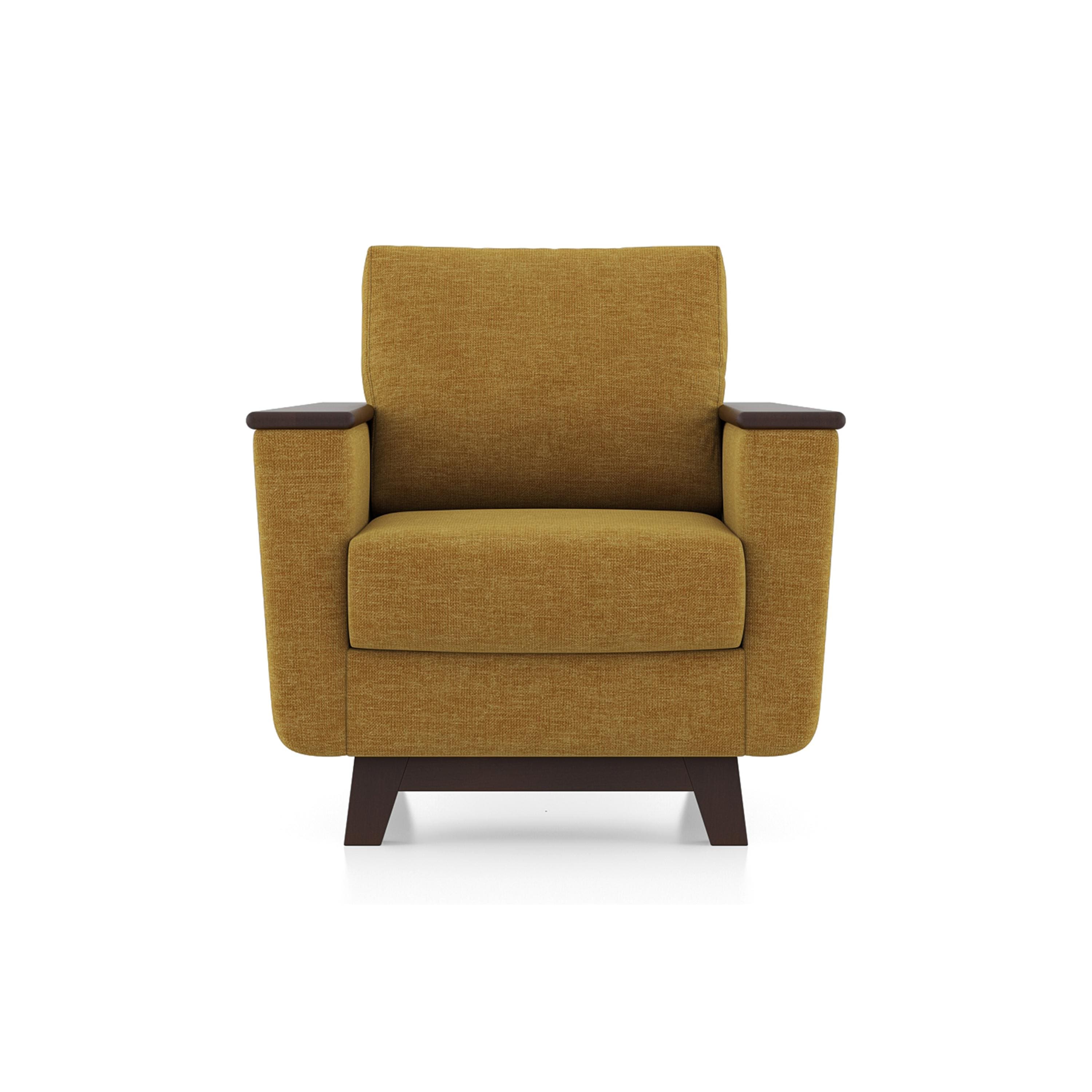 Corby Sofa Set (Colour: Ochre, Seater: 3+1+1)