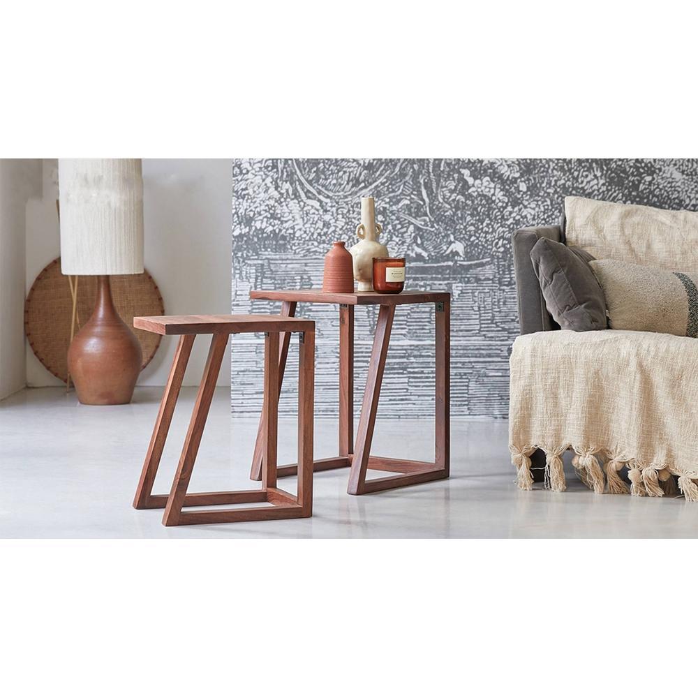 Reeves Solid Wood Nested Tables - Set of 2