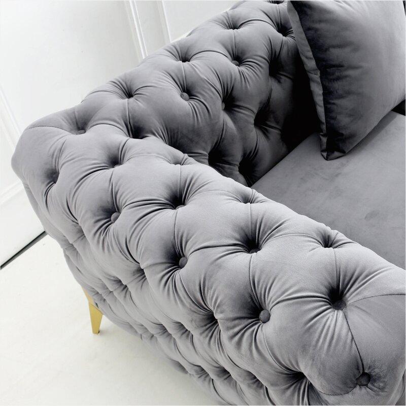 Norman Fabric Sofa - Grey