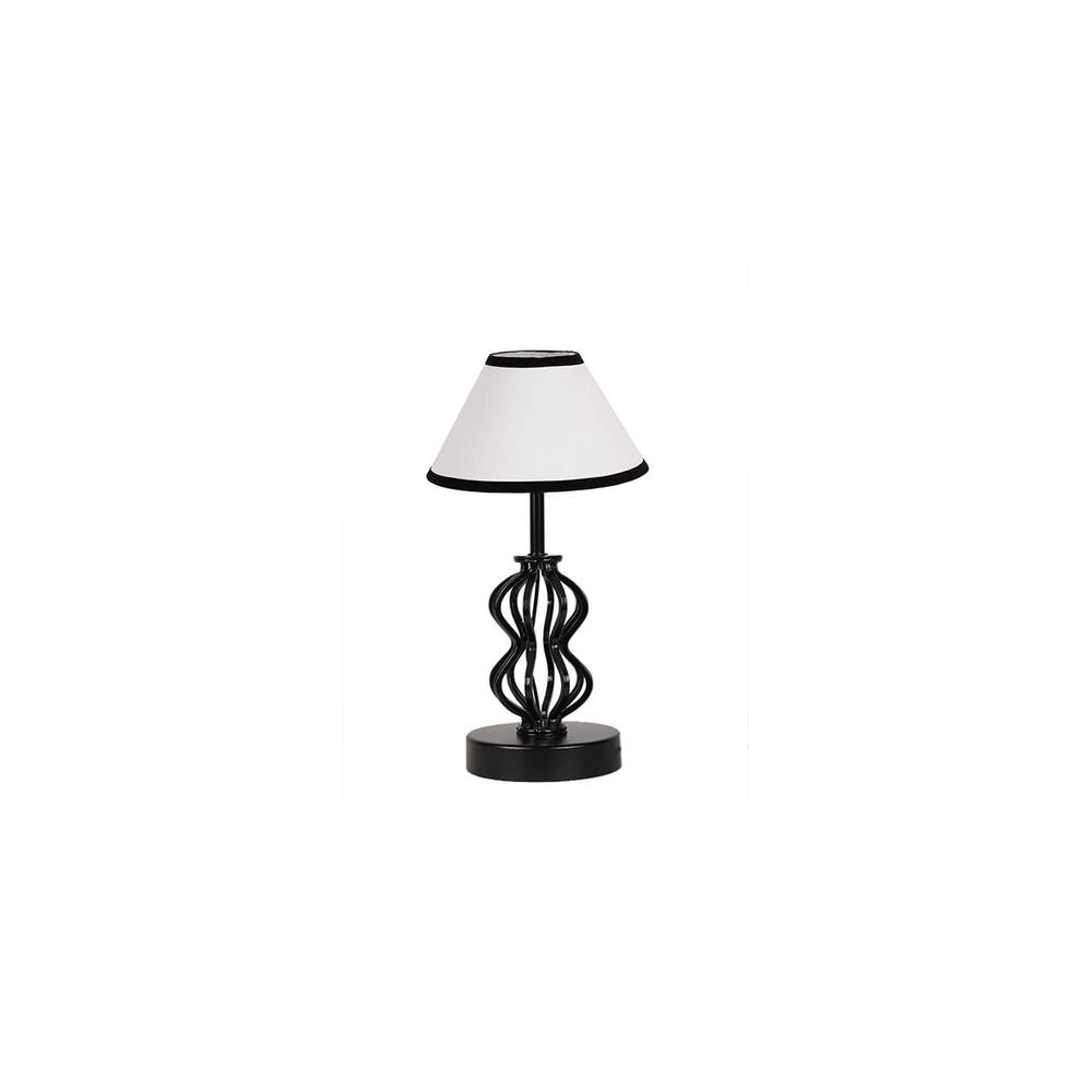 Alaya Multicolor cotton Table lamp with Iron Base