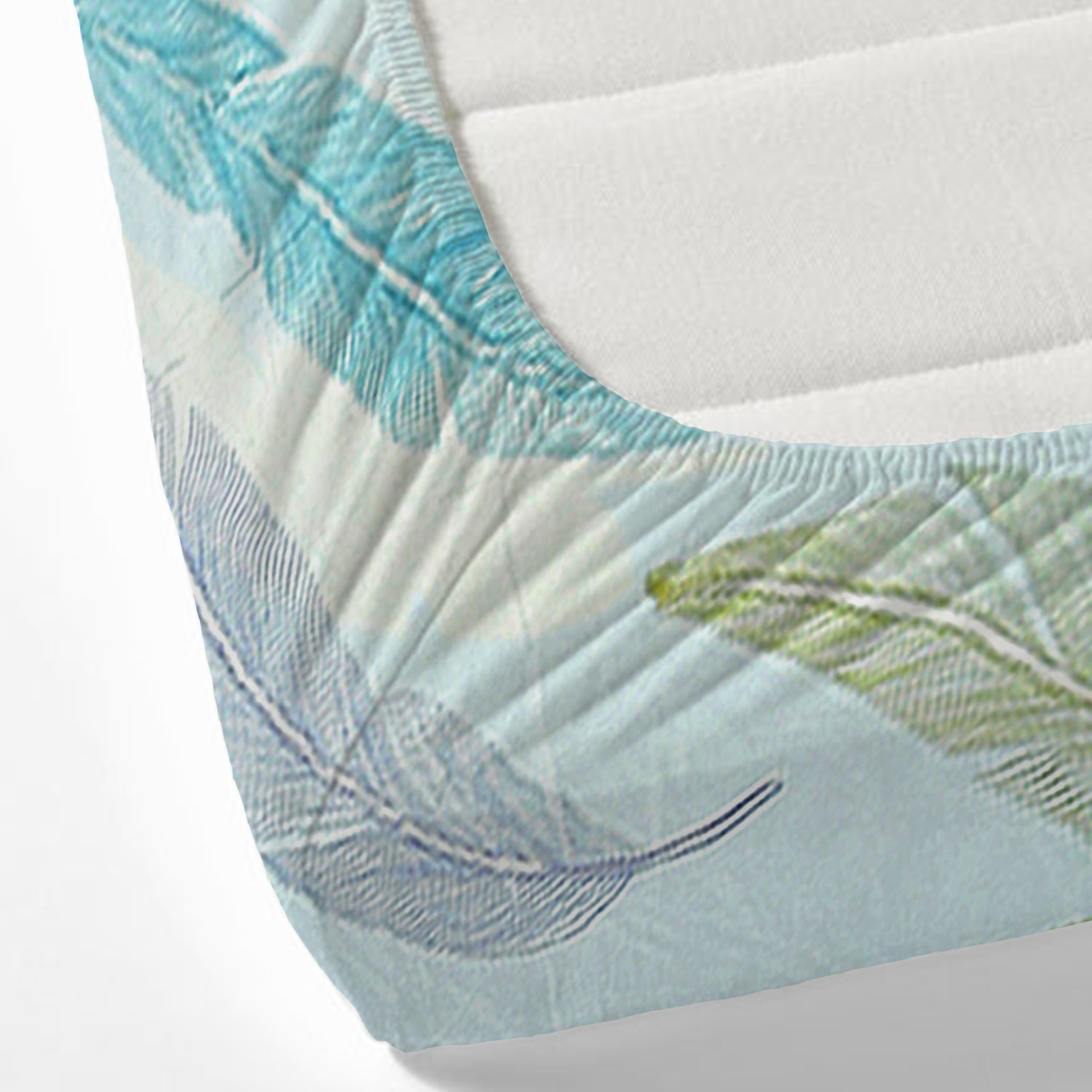 Multicolor Floral 180 TC Fitted 1 King  Bedsheet with 2 Pillow Covers