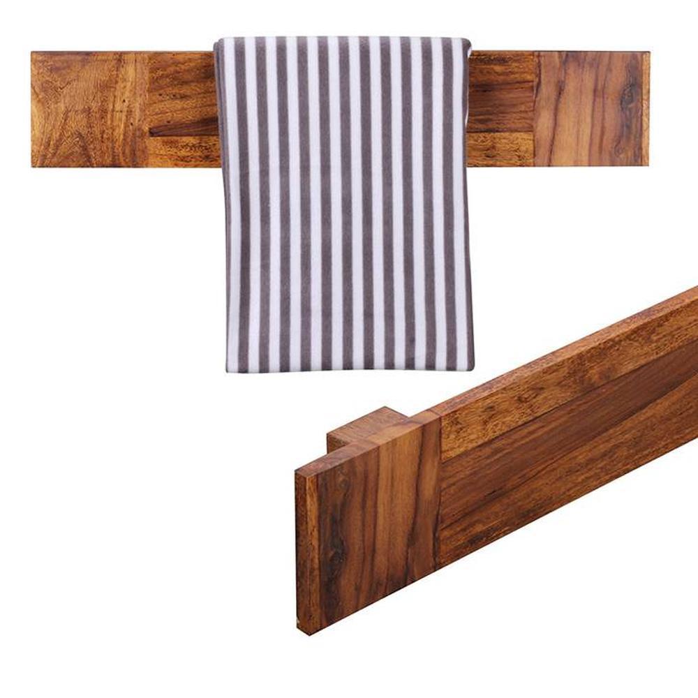WOODENMOOD Rectangular Wall Rack