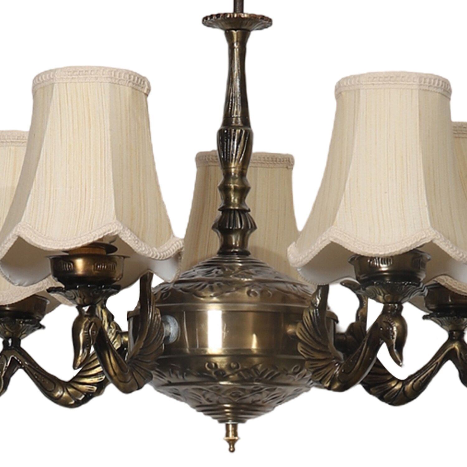 Devansh Gold Wall Mounted Lamp With Black Cotton Shade