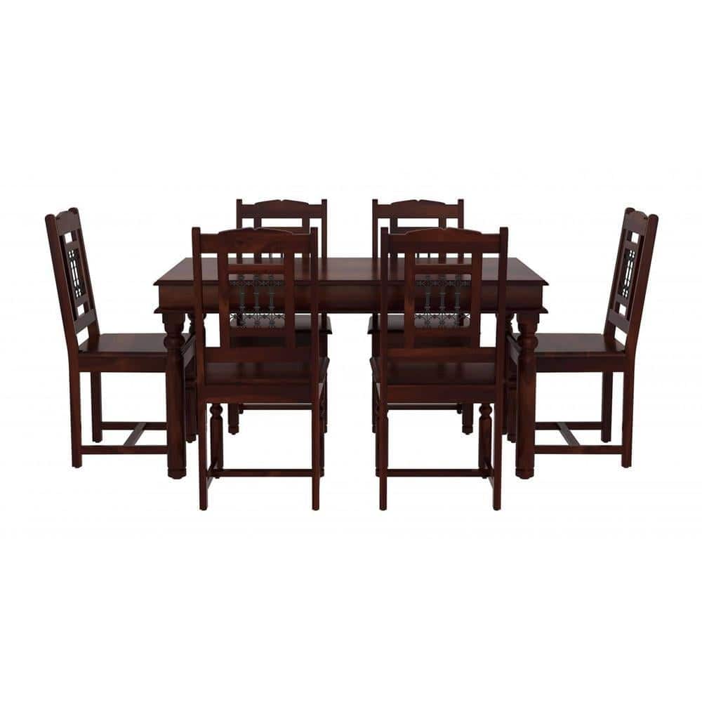 Dyson 6 Seater Dining Set With Rajastani Iron Jali