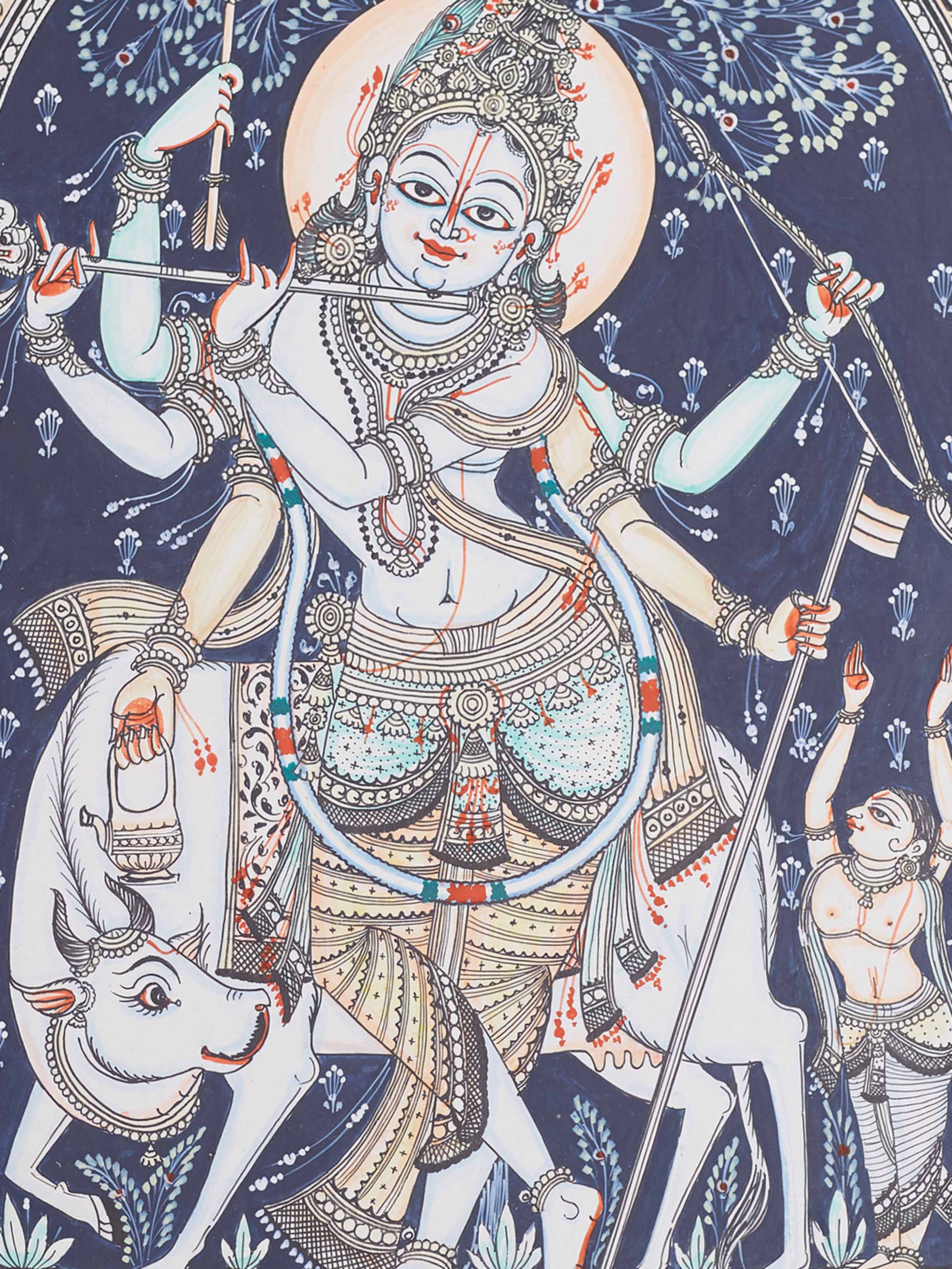 Krishna Odisha Patachitra Painting