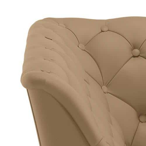 Weston 1 Seater Leather Sofa in Camel Colour