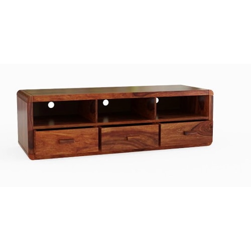 Sierra Solid Wood TV Unit in Teak Finish