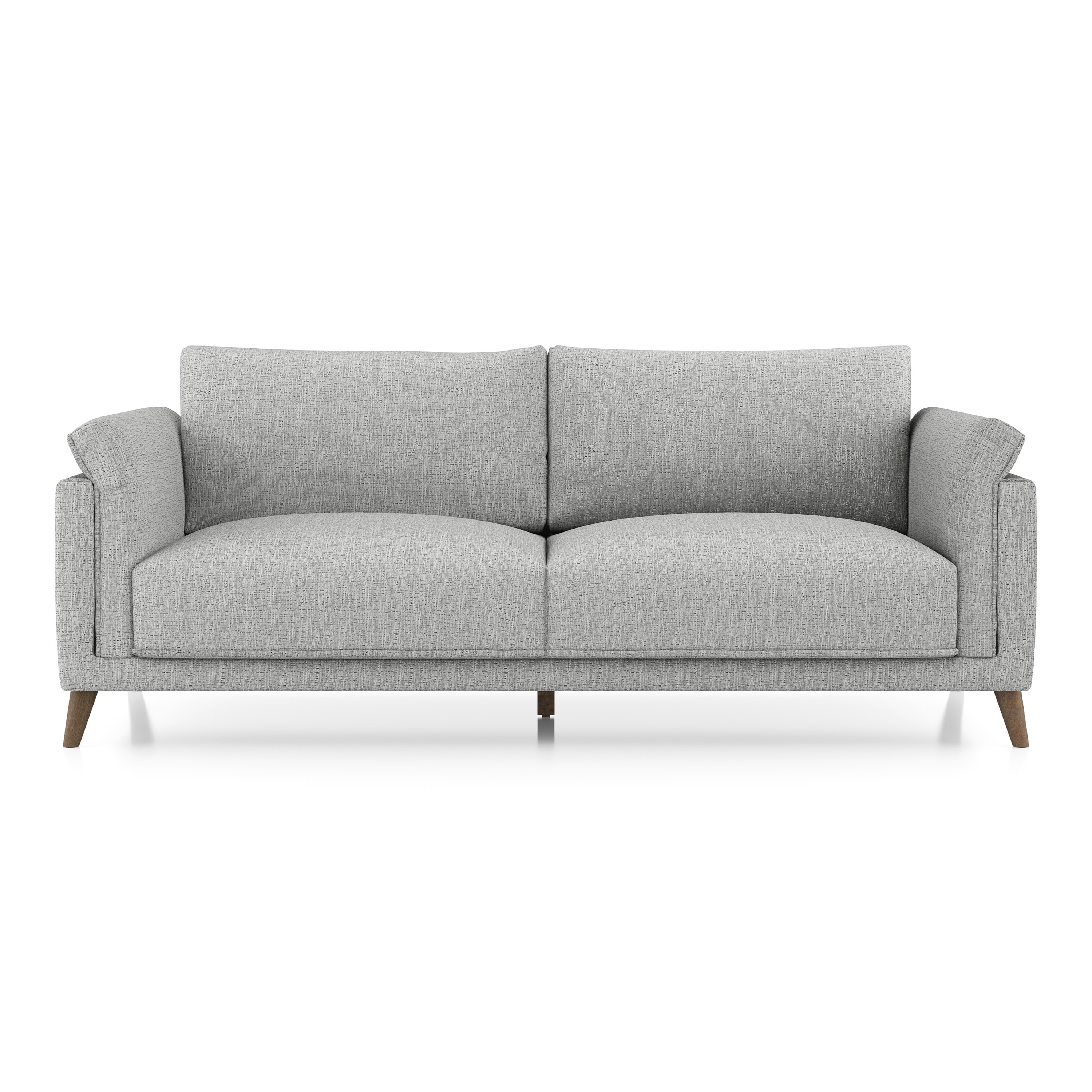 Diana 3 Seater Fabric Sofa In Grey Colour