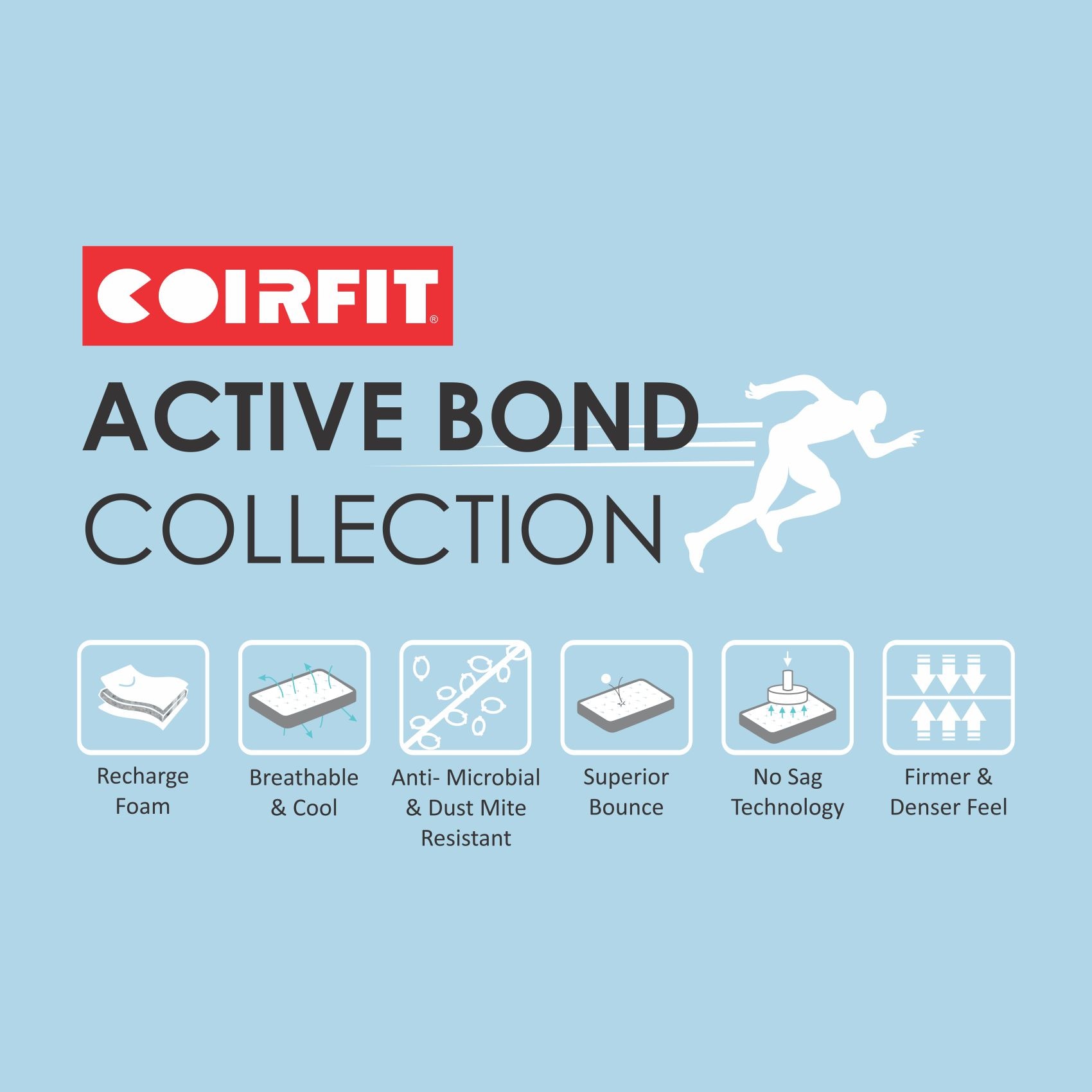 Marvel DualOrthopedic With Rebotech Technology 6 Inch King Size Bonded Foam Mattress (72X72 Inches) , All Side Quilted, Dual Comfort Mattress