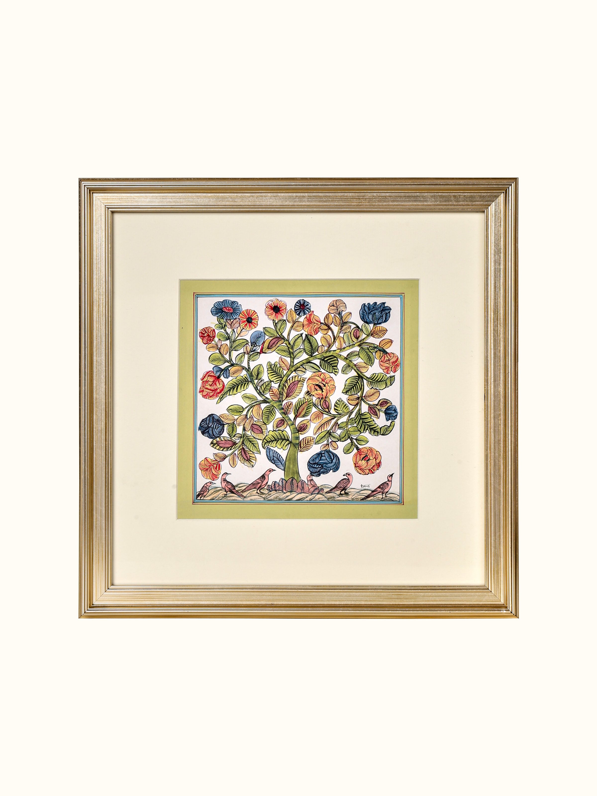 Tree Life Olive Miniature Painting