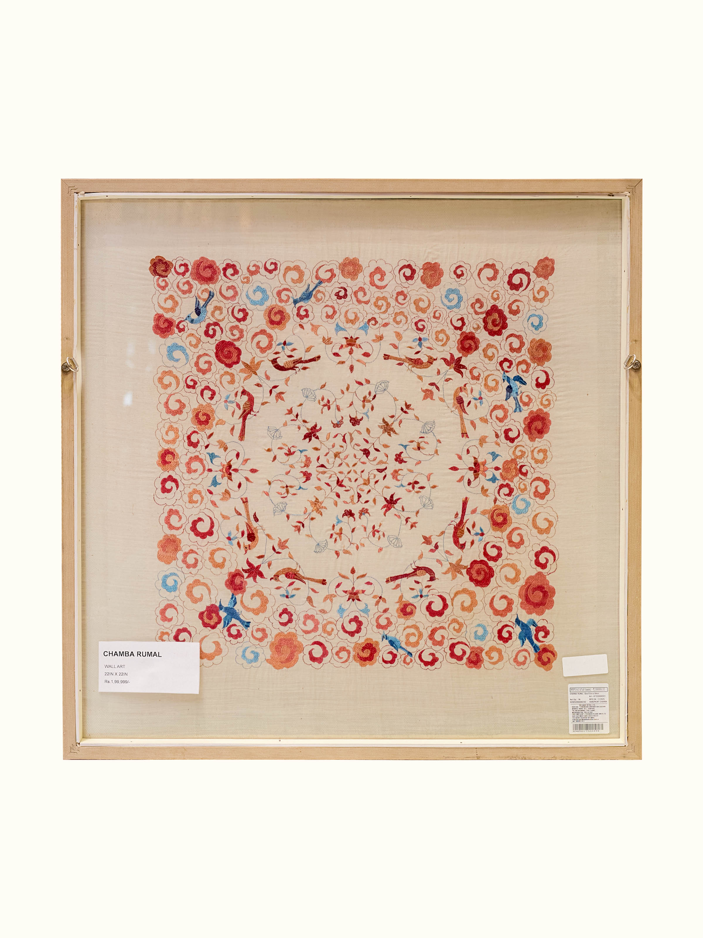 Embroidered Vyom Chamba Rumal