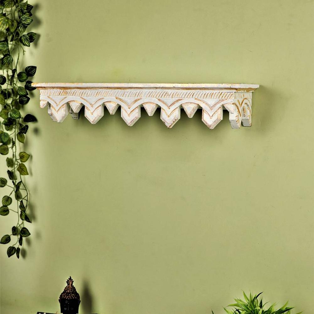 Grover Solid Wood Wall Shelf