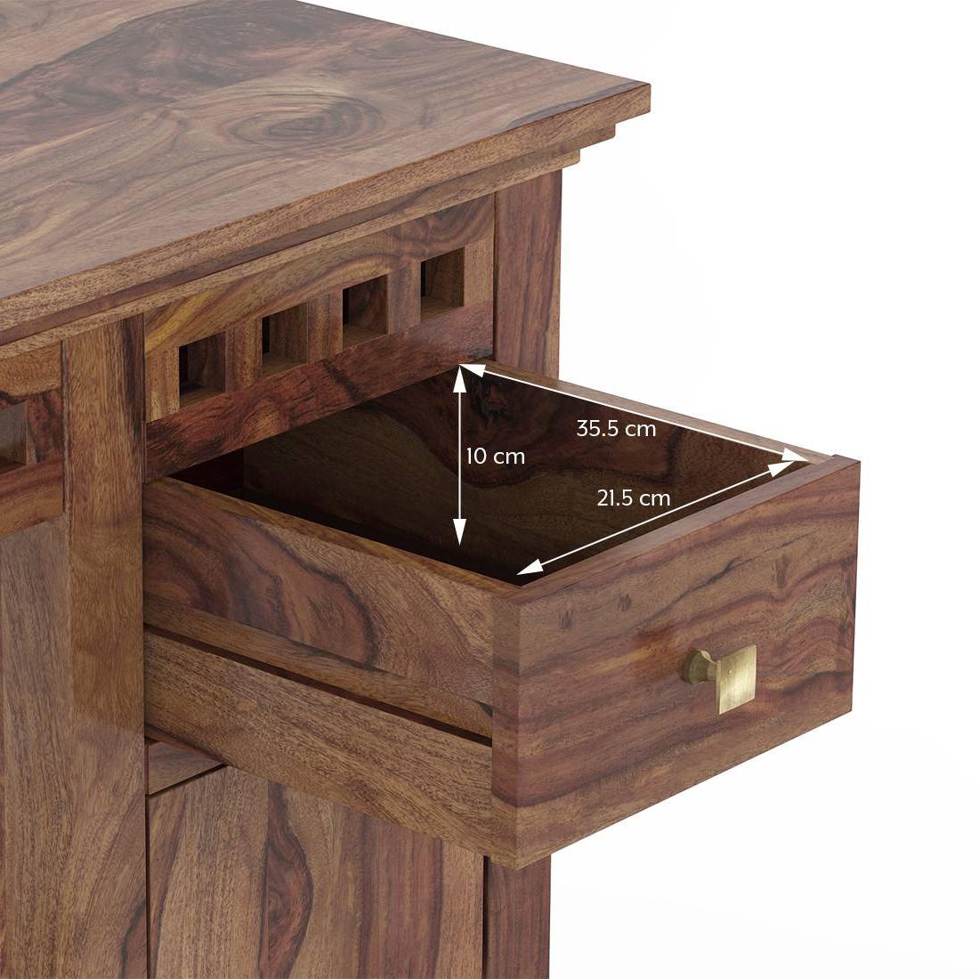 Fidora Study Table Finish - Teak
