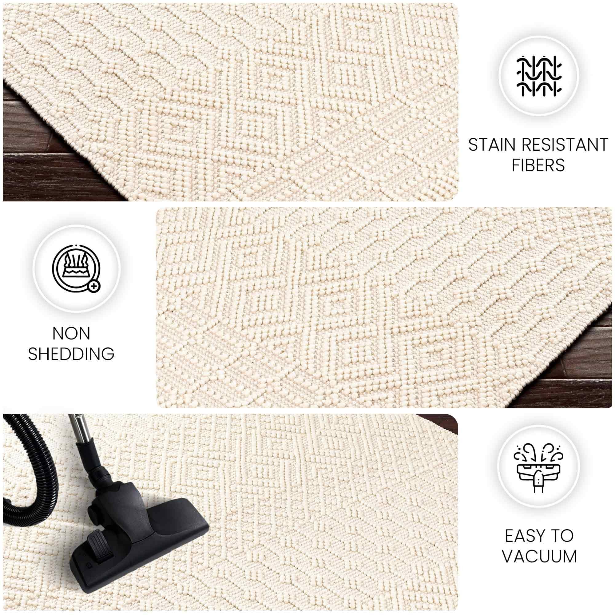 Casa DeCampo Ivory Wool Rug